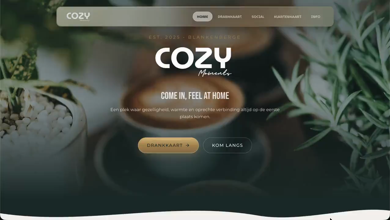 Websiteproject COZY Moments