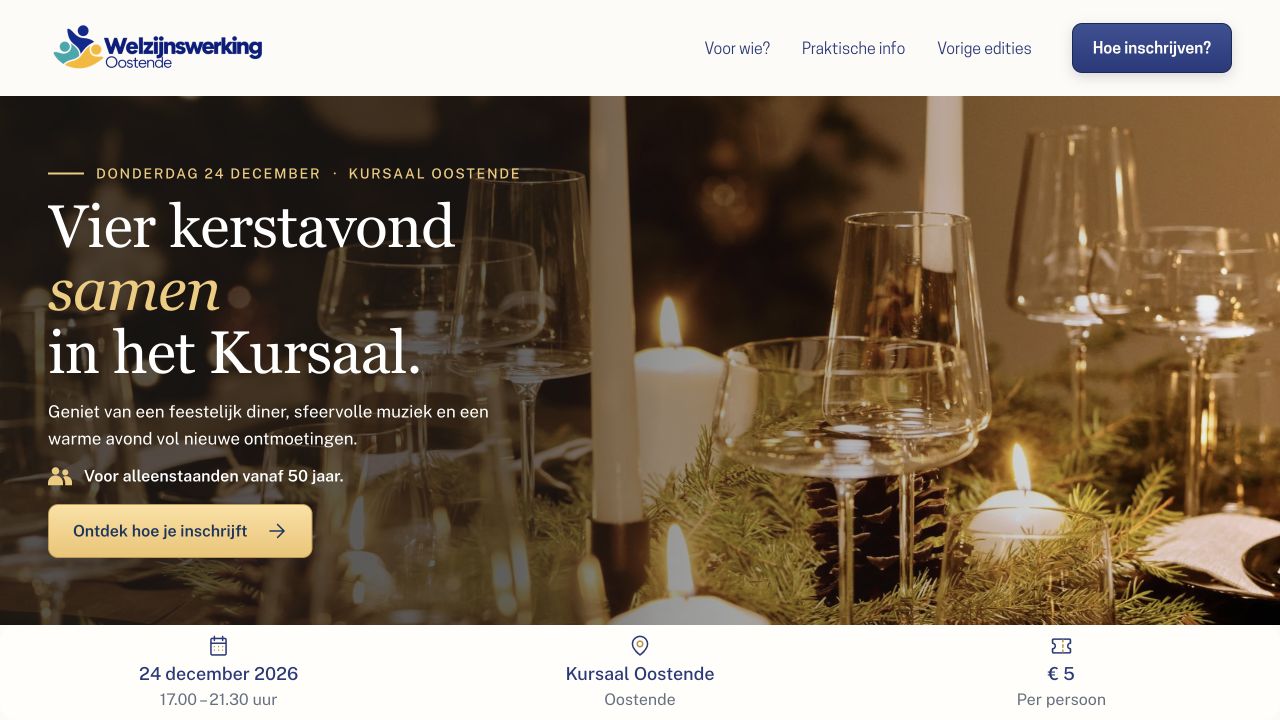 Website van Welzijnswerking Oostende